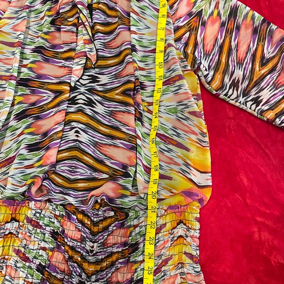 New Directions Blouse Bright Colors - Picture 9 of 11